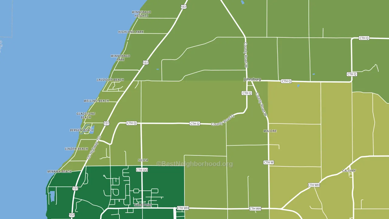 53049, WI block-group voter-turnout map