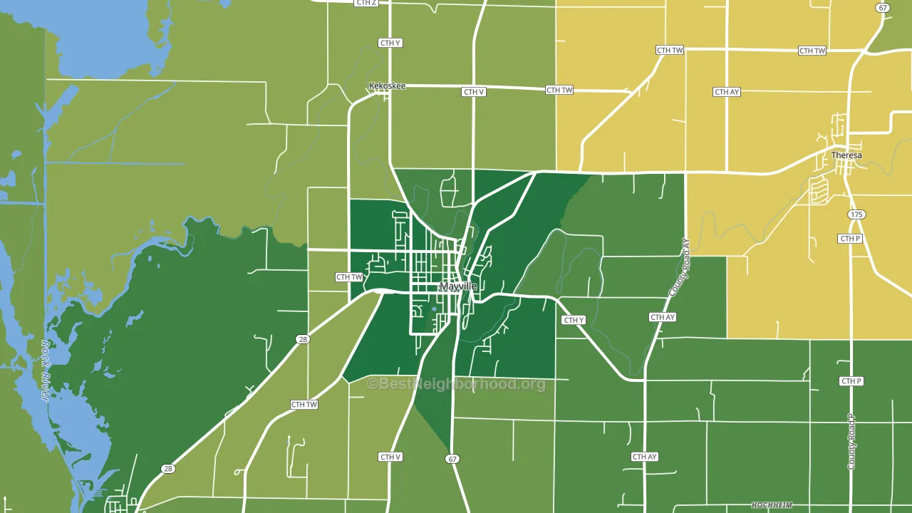 53050, WI block-group voter-turnout map