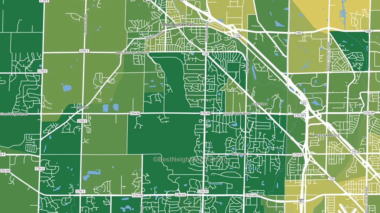 53051, WI block-group voter-turnout map