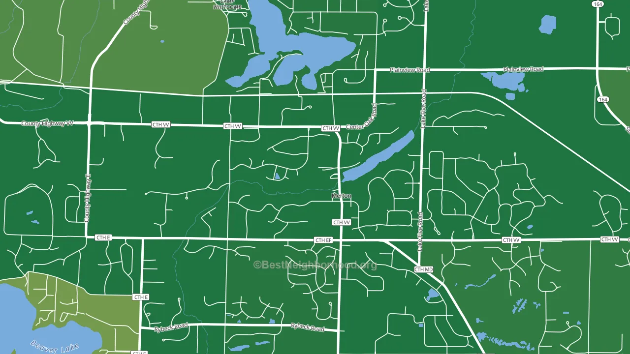 53056, WI block-group voter-turnout map