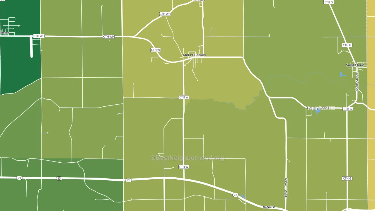 53057, WI block-group voter-turnout map