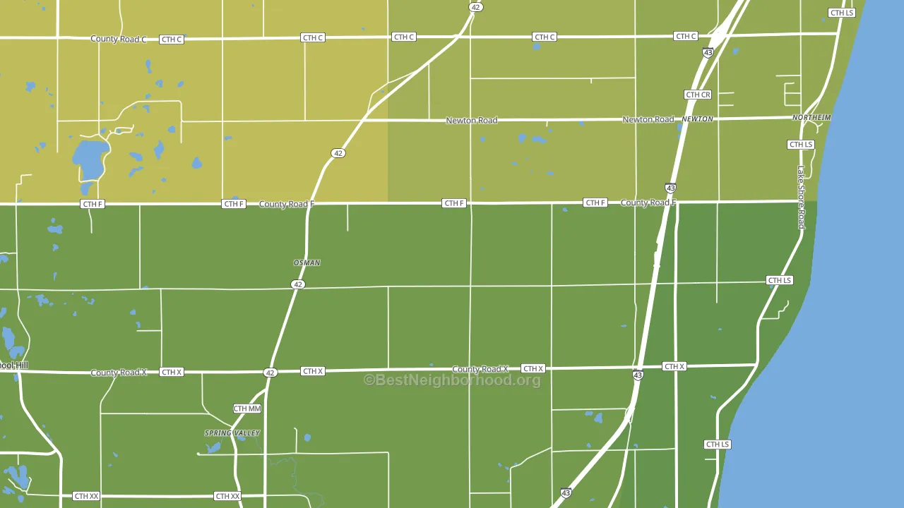 53063, WI block-group voter-turnout map