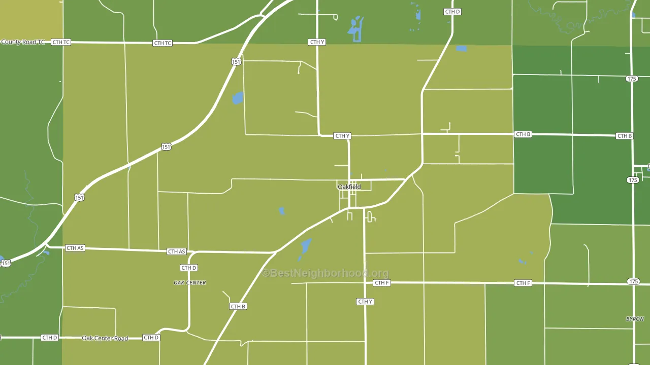53065, WI block-group voter-turnout map