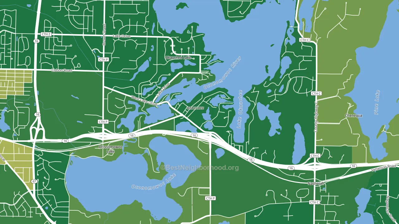 53069, WI block-group voter-turnout map