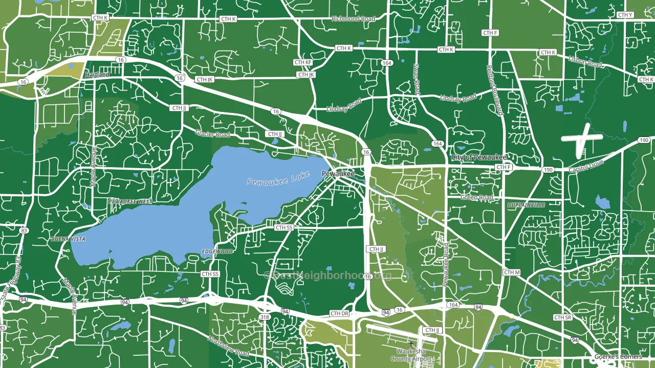 53072, WI block-group voter-turnout map