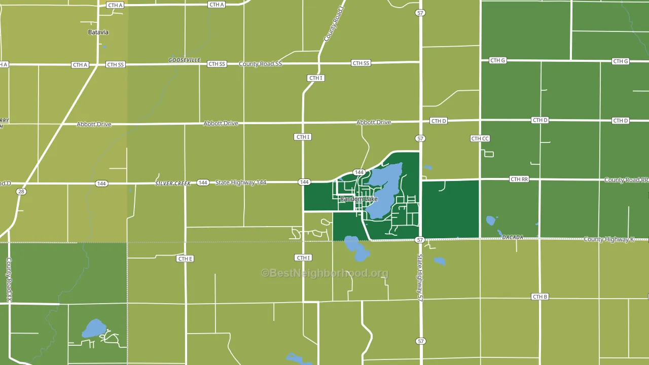 53075, WI block-group voter-turnout map