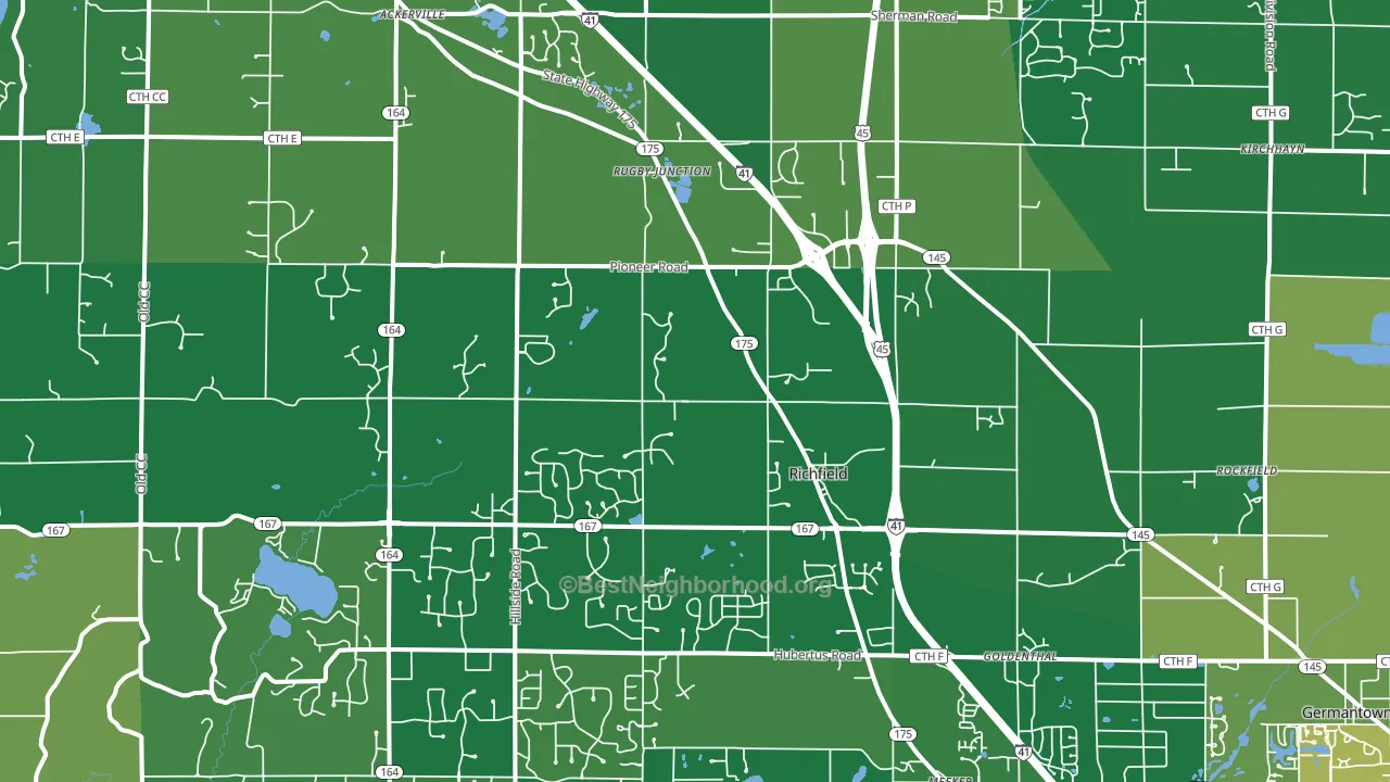 53076, WI block-group voter-turnout map