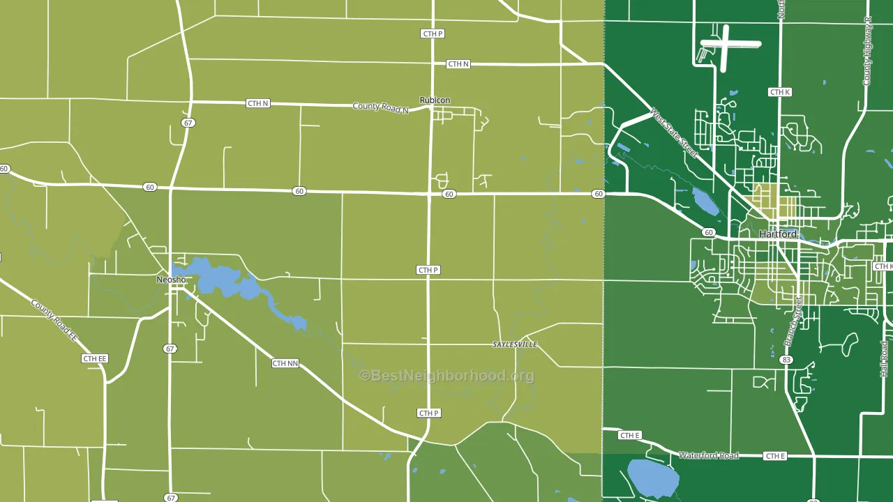 53078, WI block-group voter-turnout map