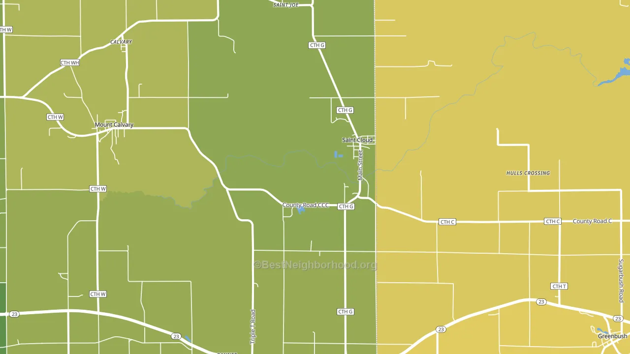 53079, WI block-group voter-turnout map