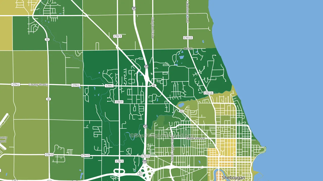 53083, WI block-group voter-turnout map