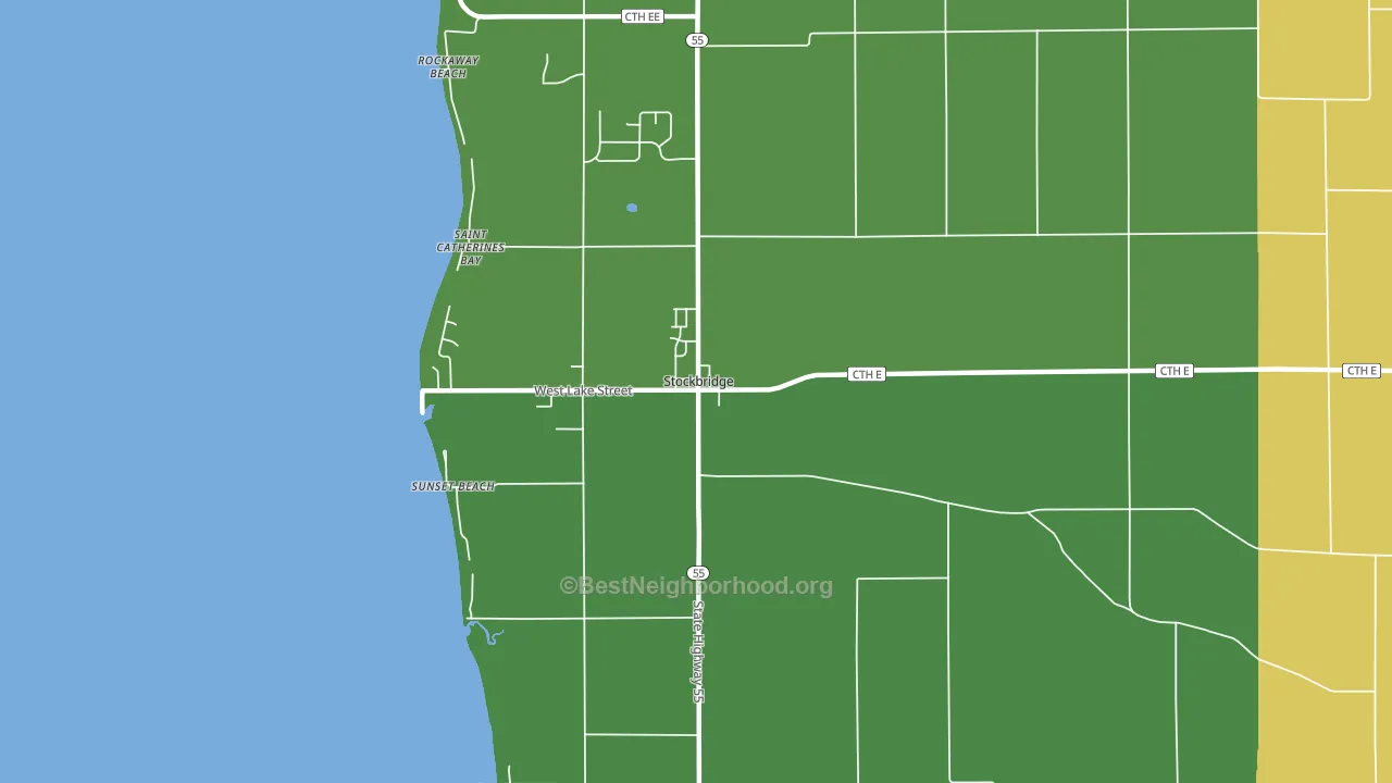 53088, WI block-group voter-turnout map