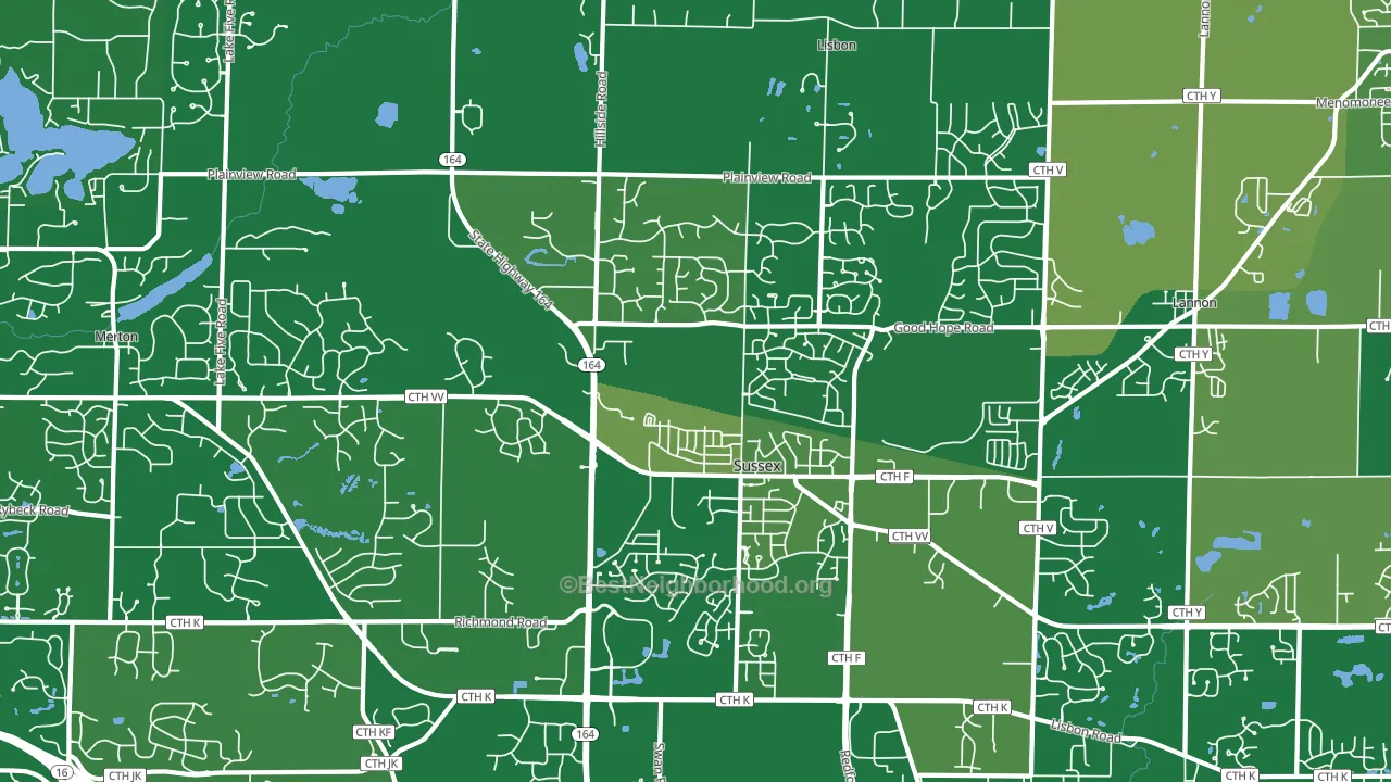 53089, WI block-group voter-turnout map