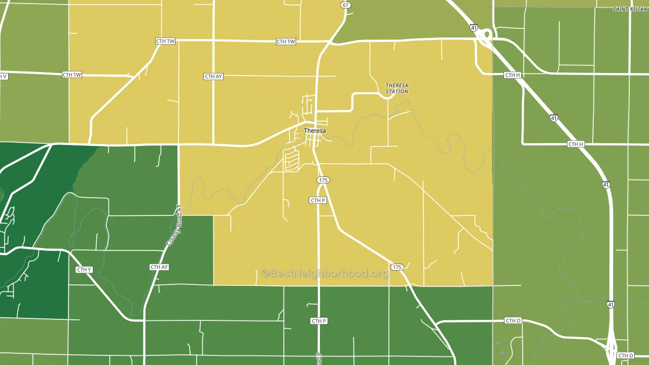 53091, WI block-group voter-turnout map