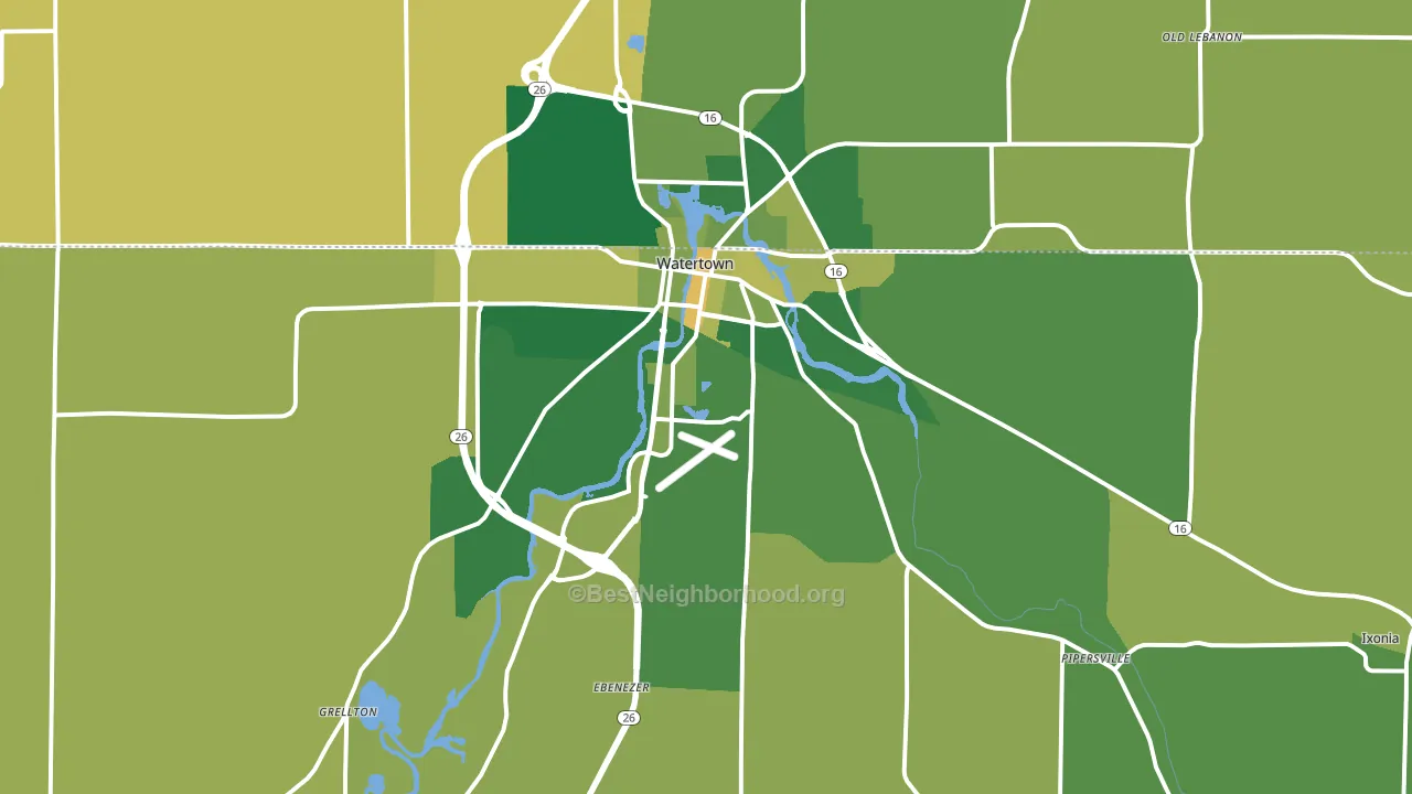 53094, WI block-group voter-turnout map