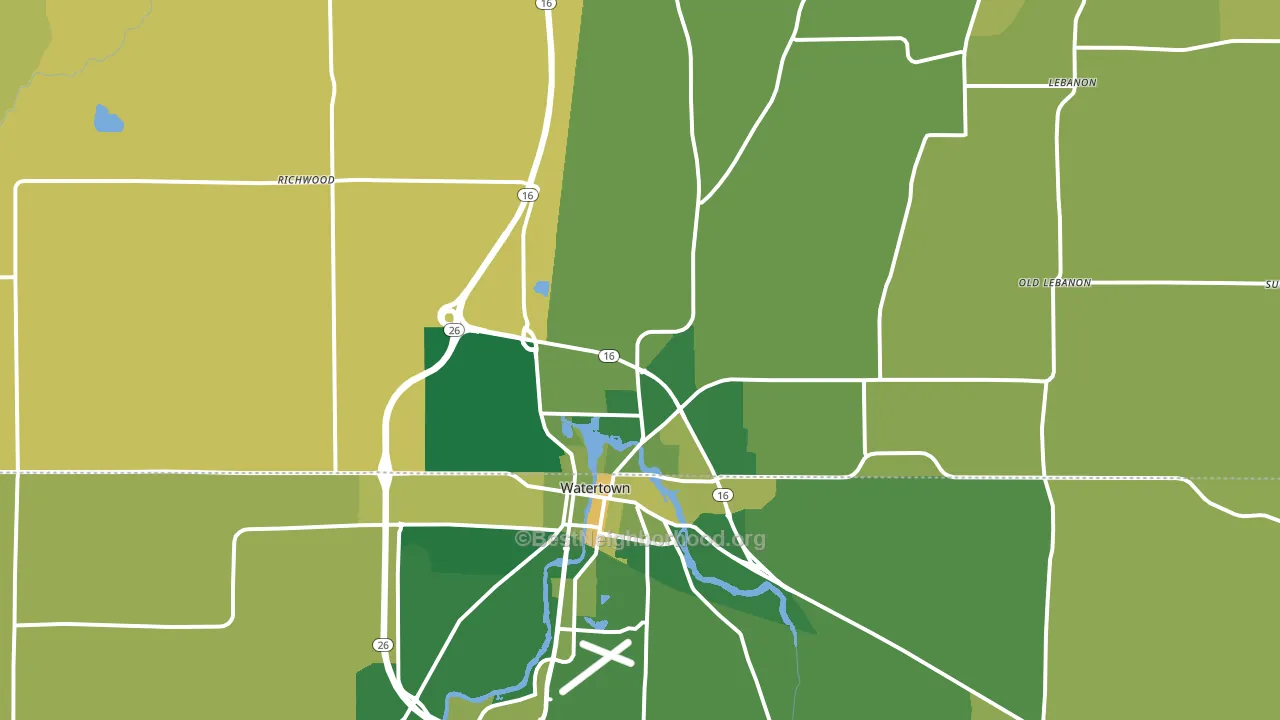 53098, WI block-group voter-turnout map