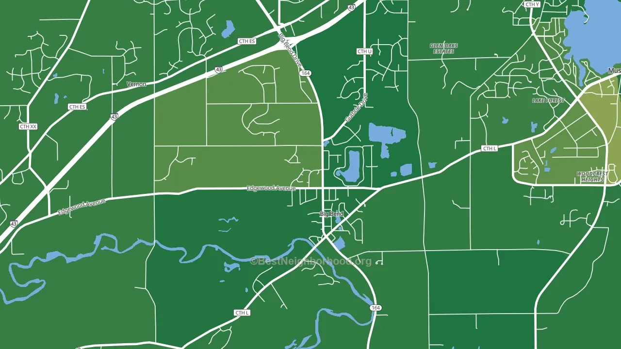 53103, WI block-group voter-turnout map