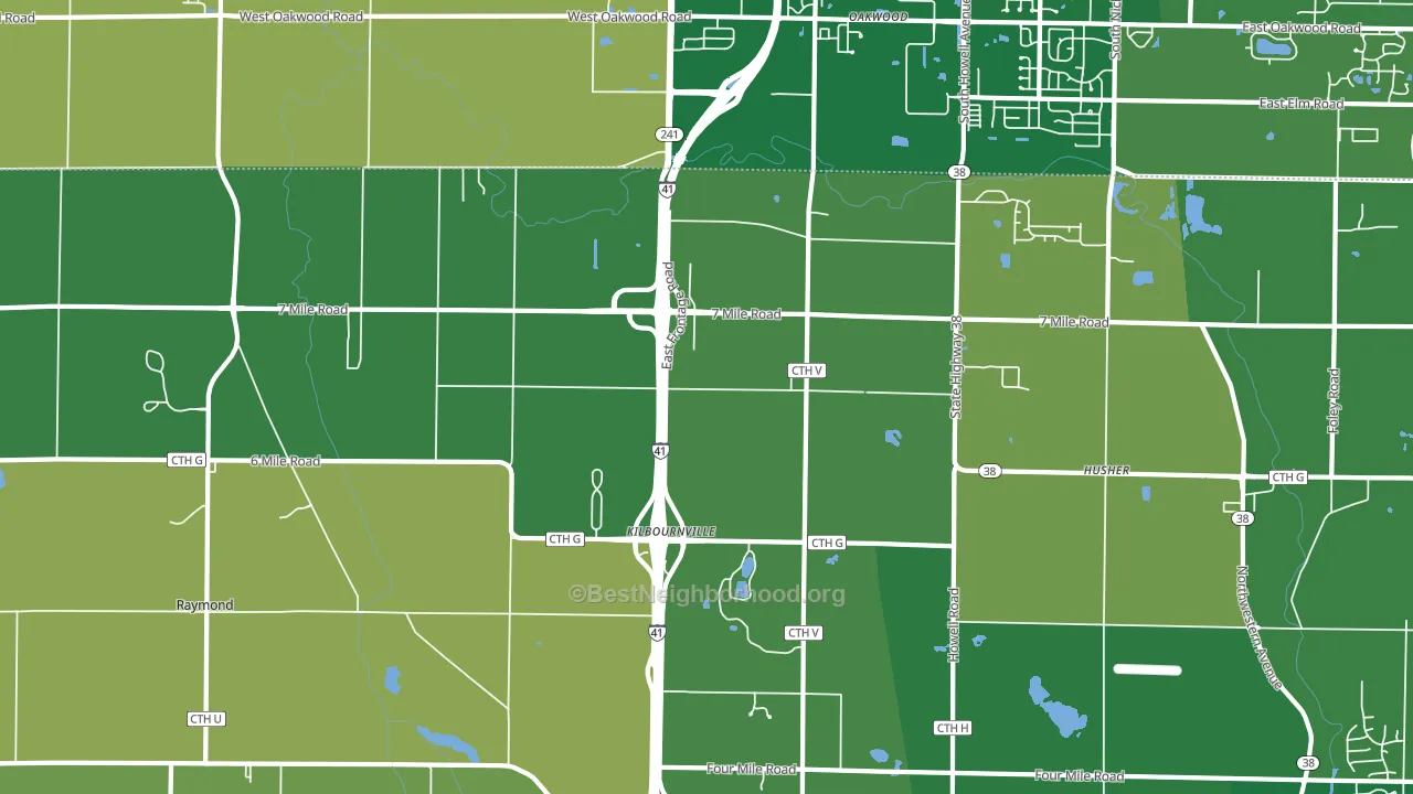53108, WI block-group voter-turnout map