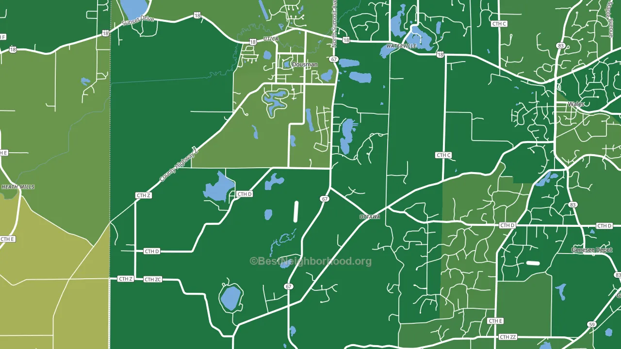 53118, WI block-group voter-turnout map