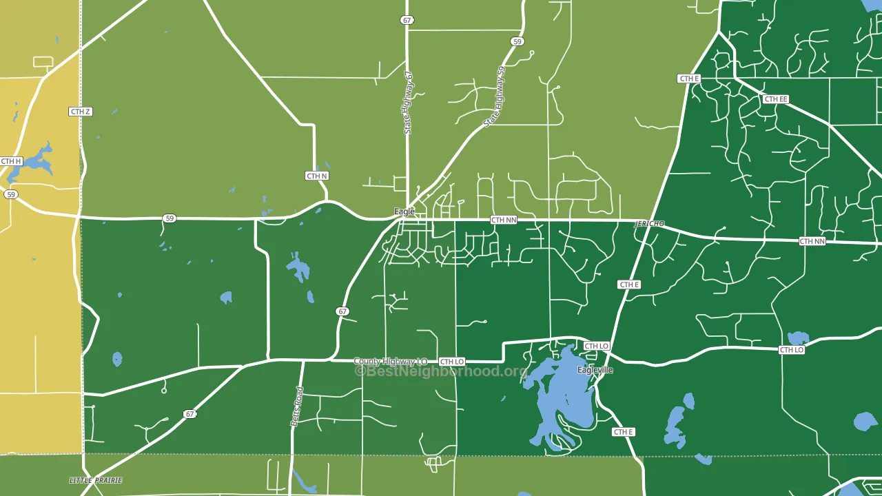 53119, WI block-group voter-turnout map