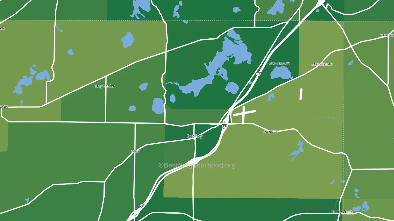 53120, WI block-group voter-turnout map