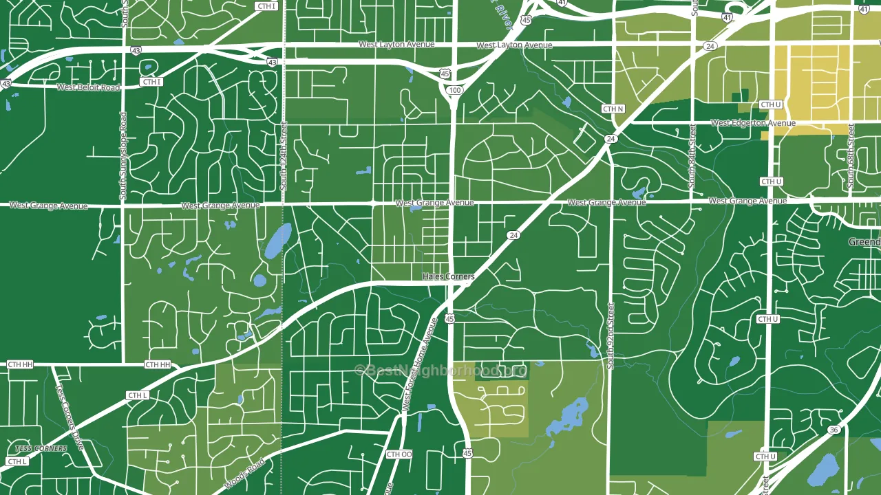 53130, WI block-group voter-turnout map