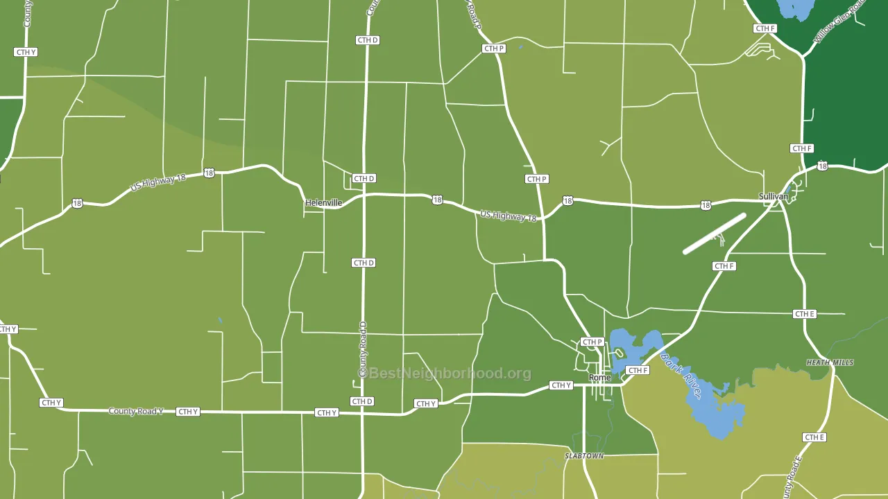 53137, WI block-group voter-turnout map