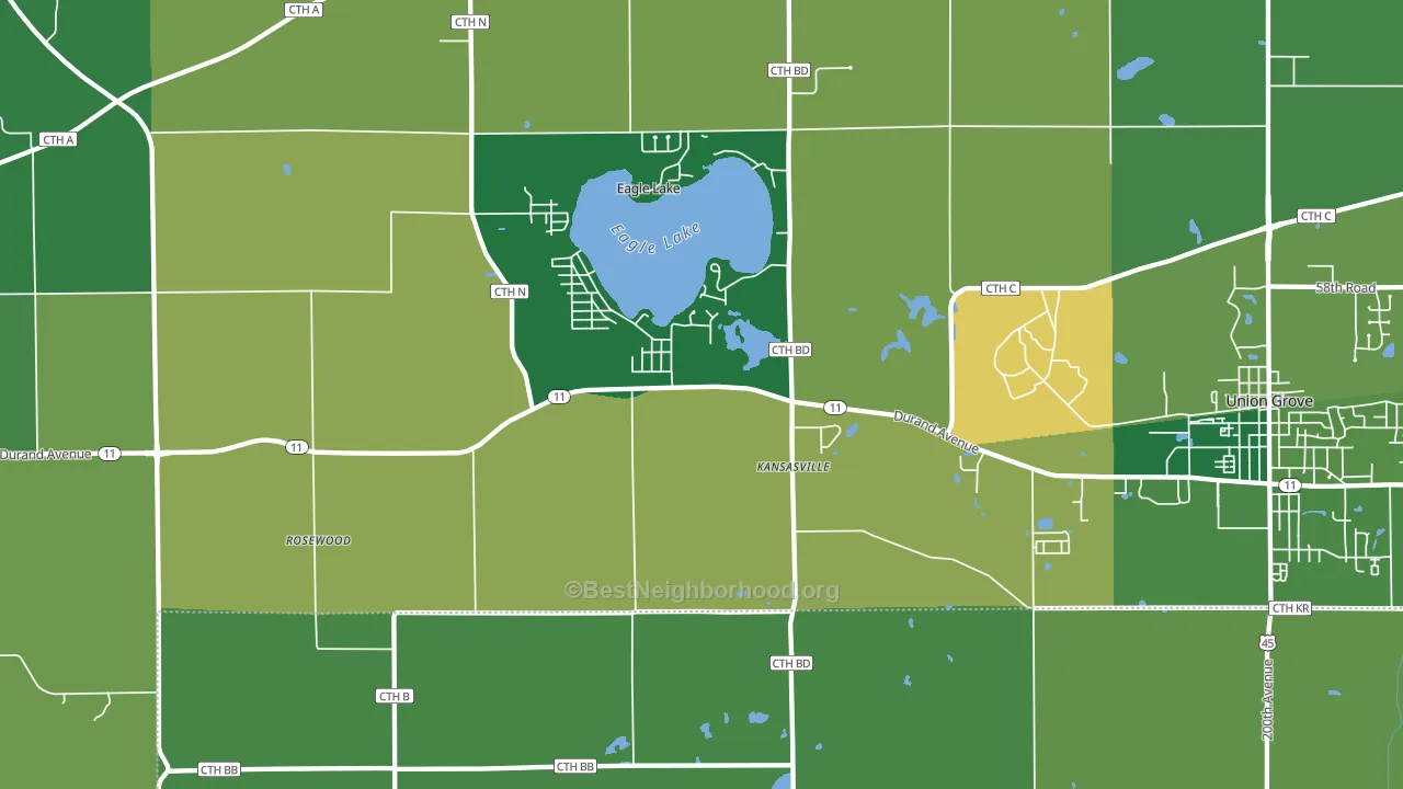 53139, WI block-group voter-turnout map
