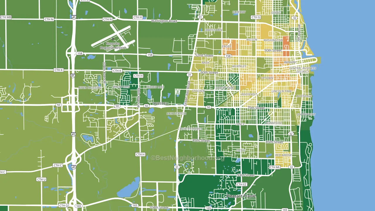 53142, WI block-group voter-turnout map