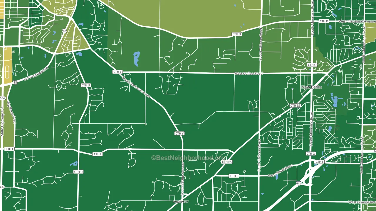 53146, WI block-group voter-turnout map