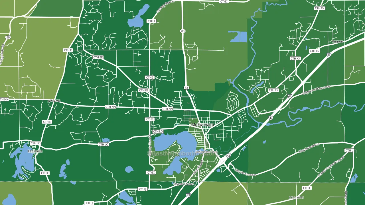 53149, WI block-group voter-turnout map