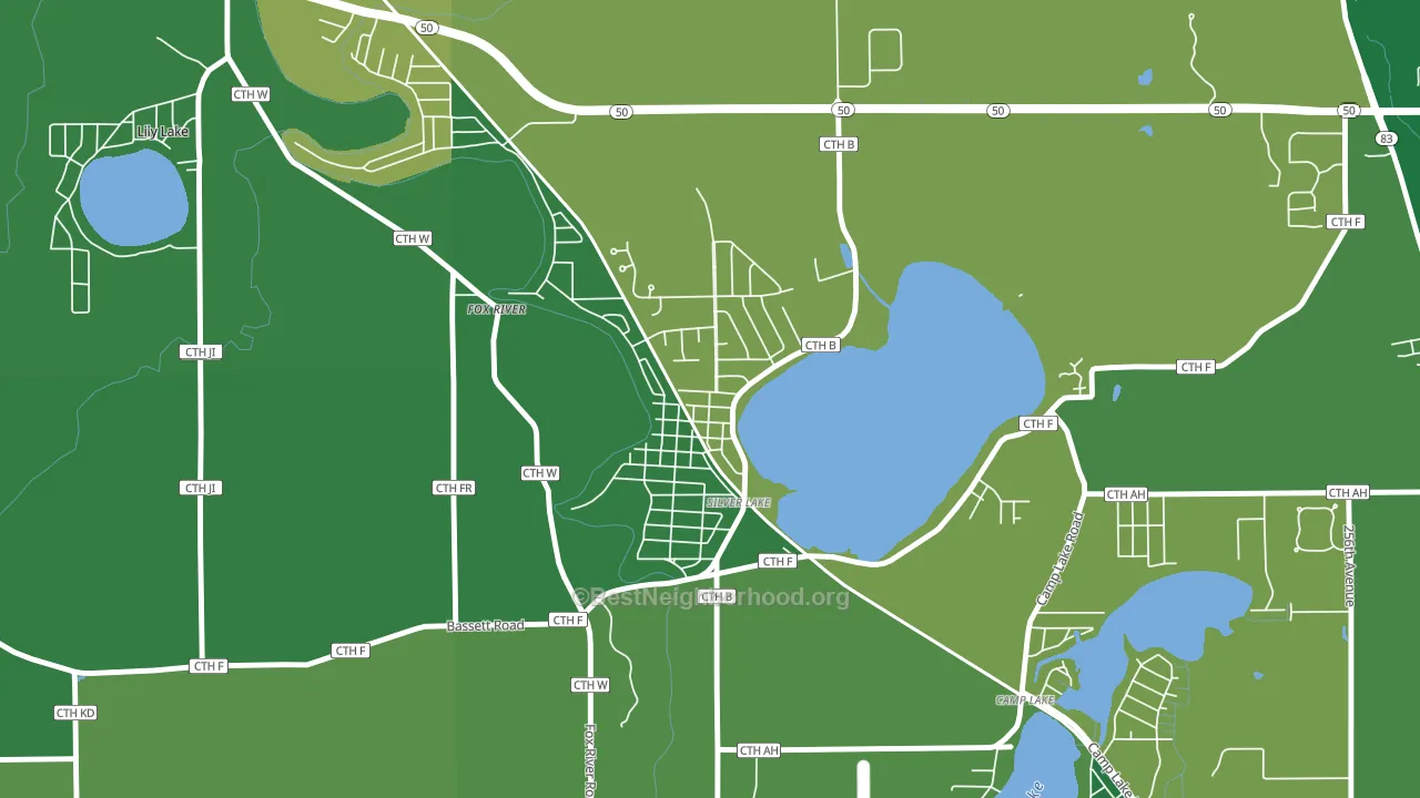 53170, WI block-group voter-turnout map