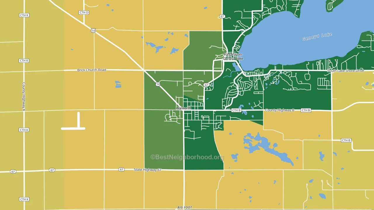 53184, WI block-group voter-turnout map