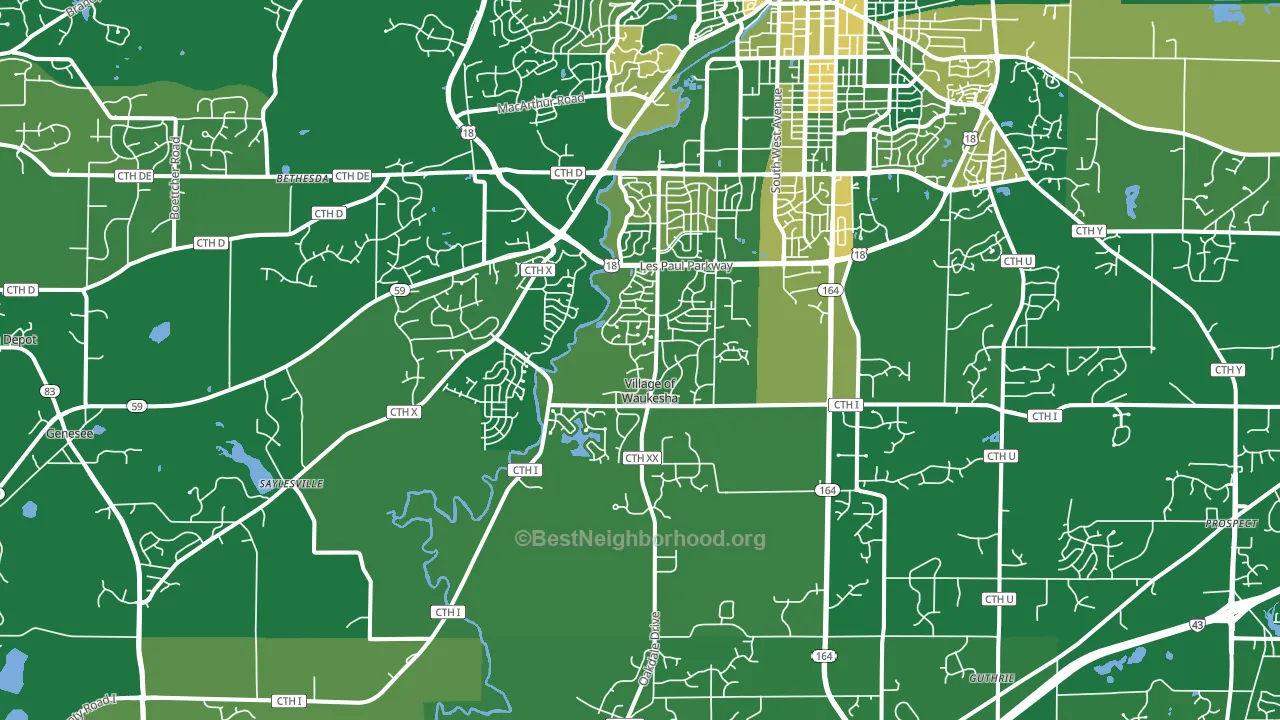 53189, WI block-group voter-turnout map