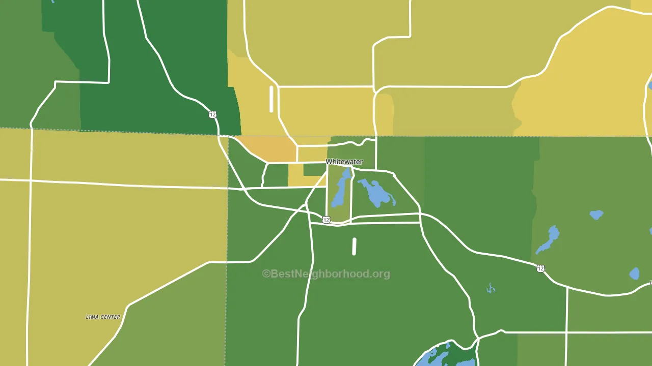 53190, WI block-group voter-turnout map