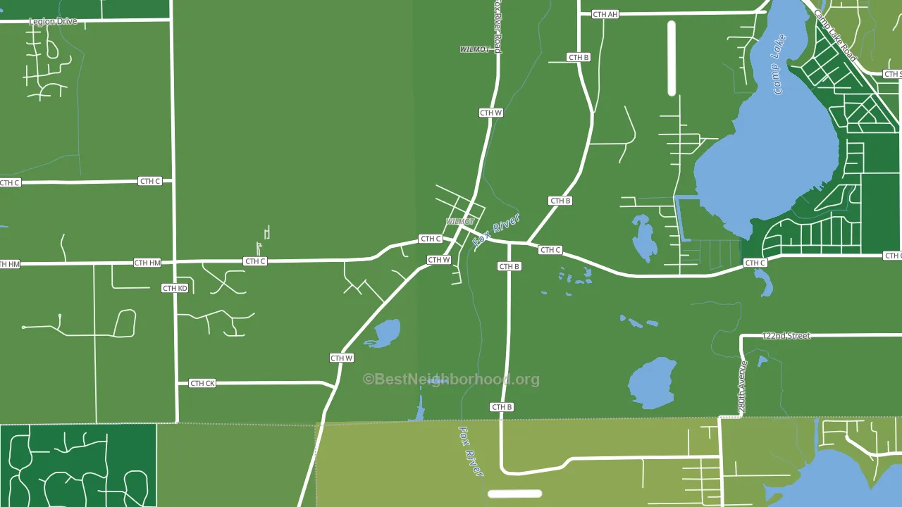 53192, WI block-group voter-turnout map
