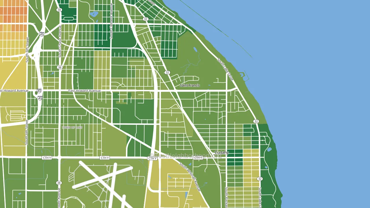 53235, WI block-group voter-turnout map