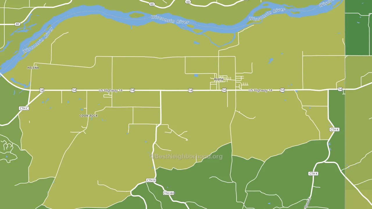 53503, WI block-group voter-turnout map