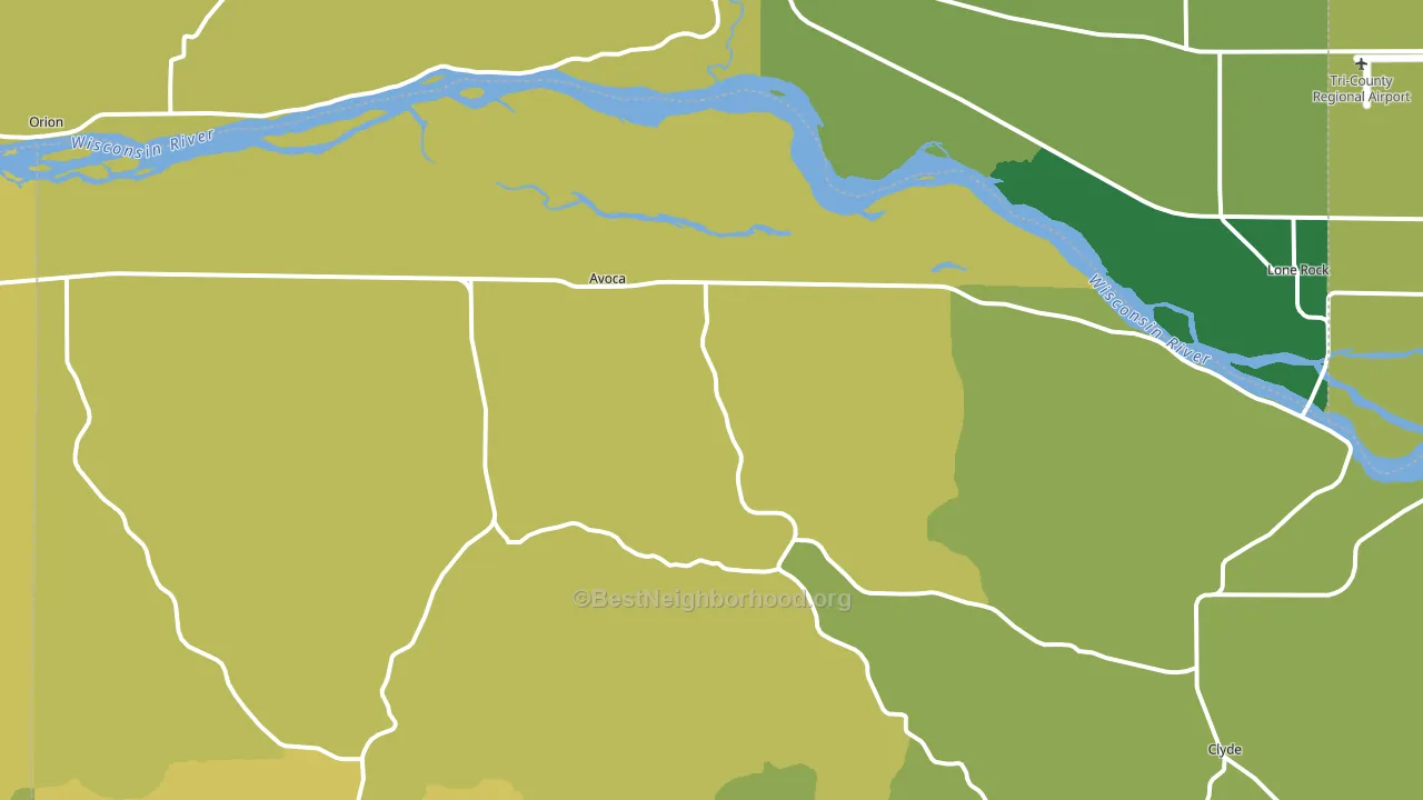 53506, WI block-group voter-turnout map