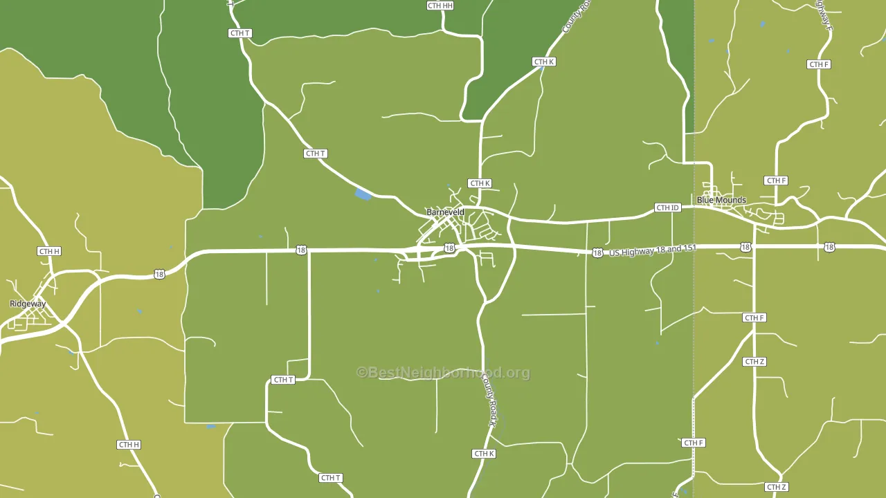 53507, WI block-group voter-turnout map