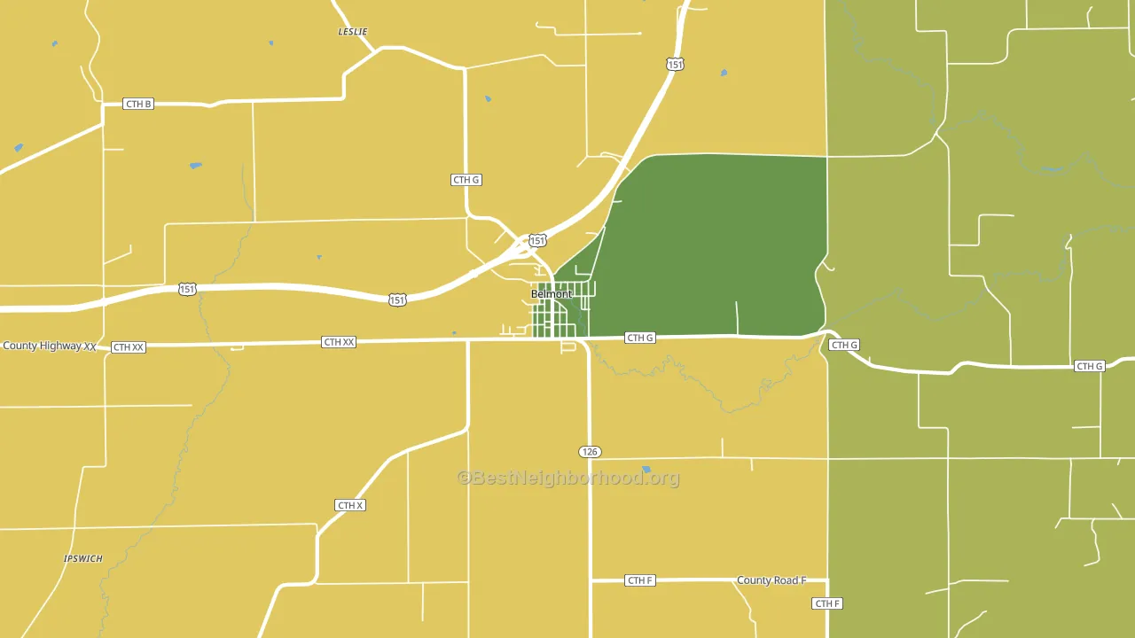 53510, WI block-group voter-turnout map