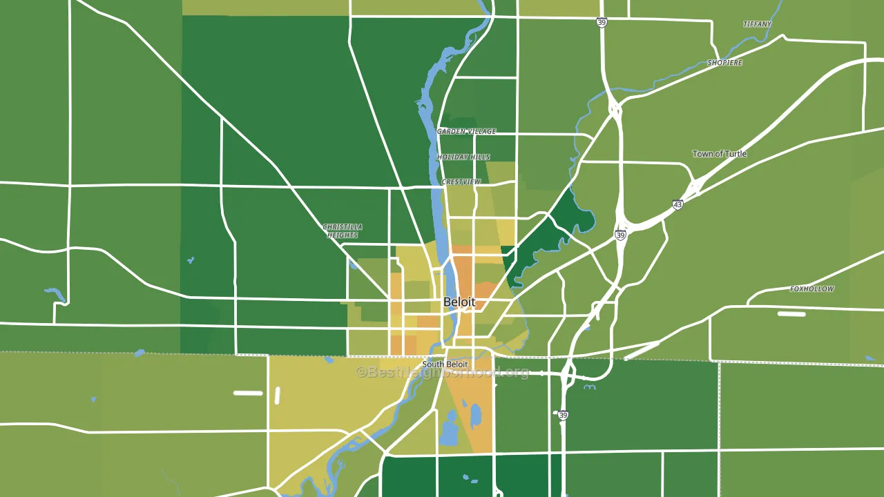 53511, WI block-group voter-turnout map