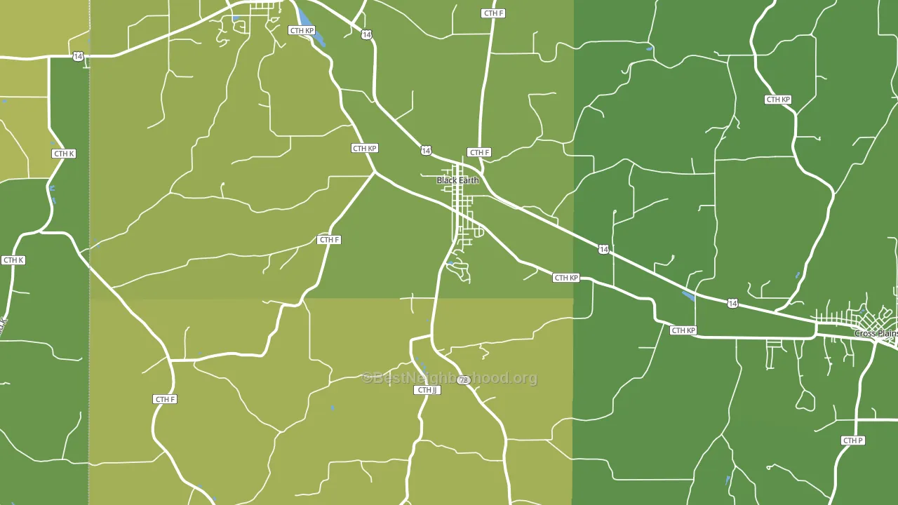 53515, WI block-group voter-turnout map