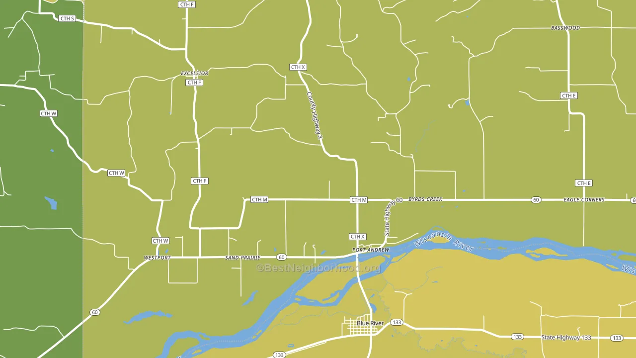 53518, WI block-group voter-turnout map