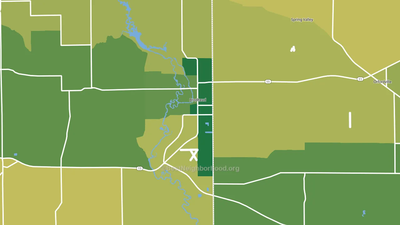 53520, WI block-group voter-turnout map