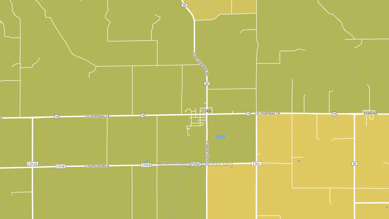 53526, WI block-group voter-turnout map