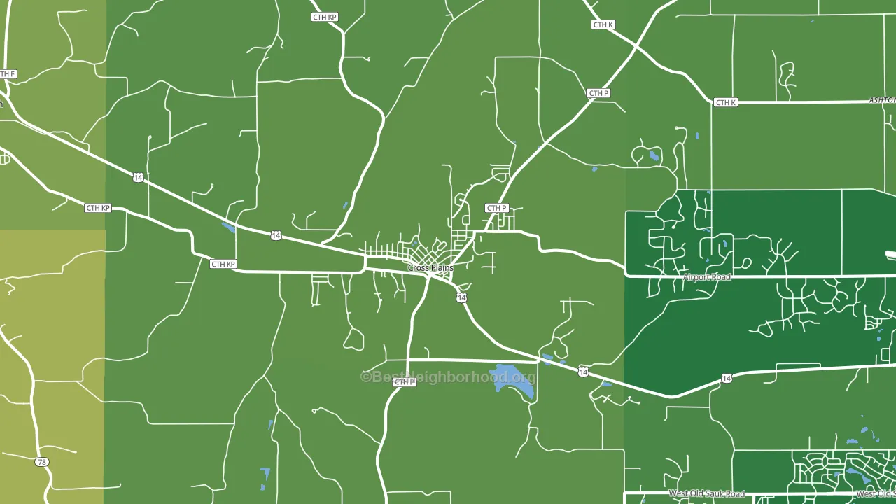 53528, WI block-group voter-turnout map
