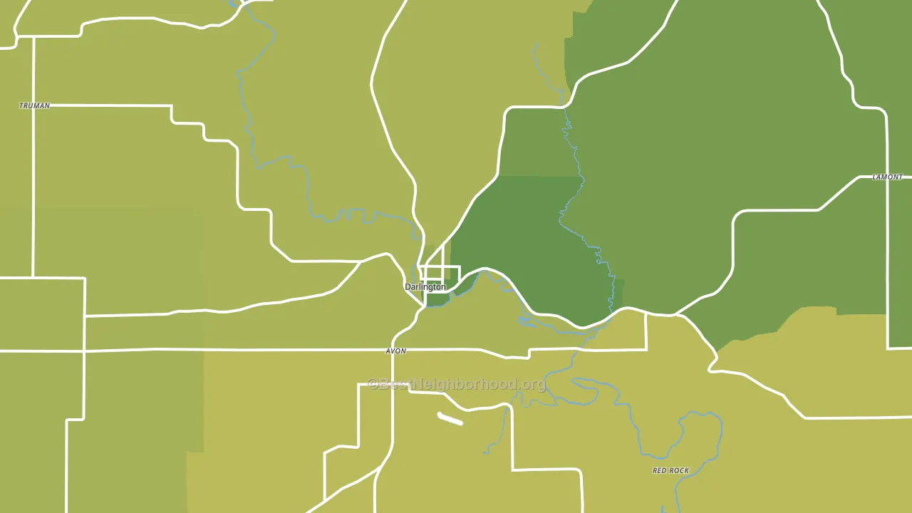 53530, WI block-group voter-turnout map