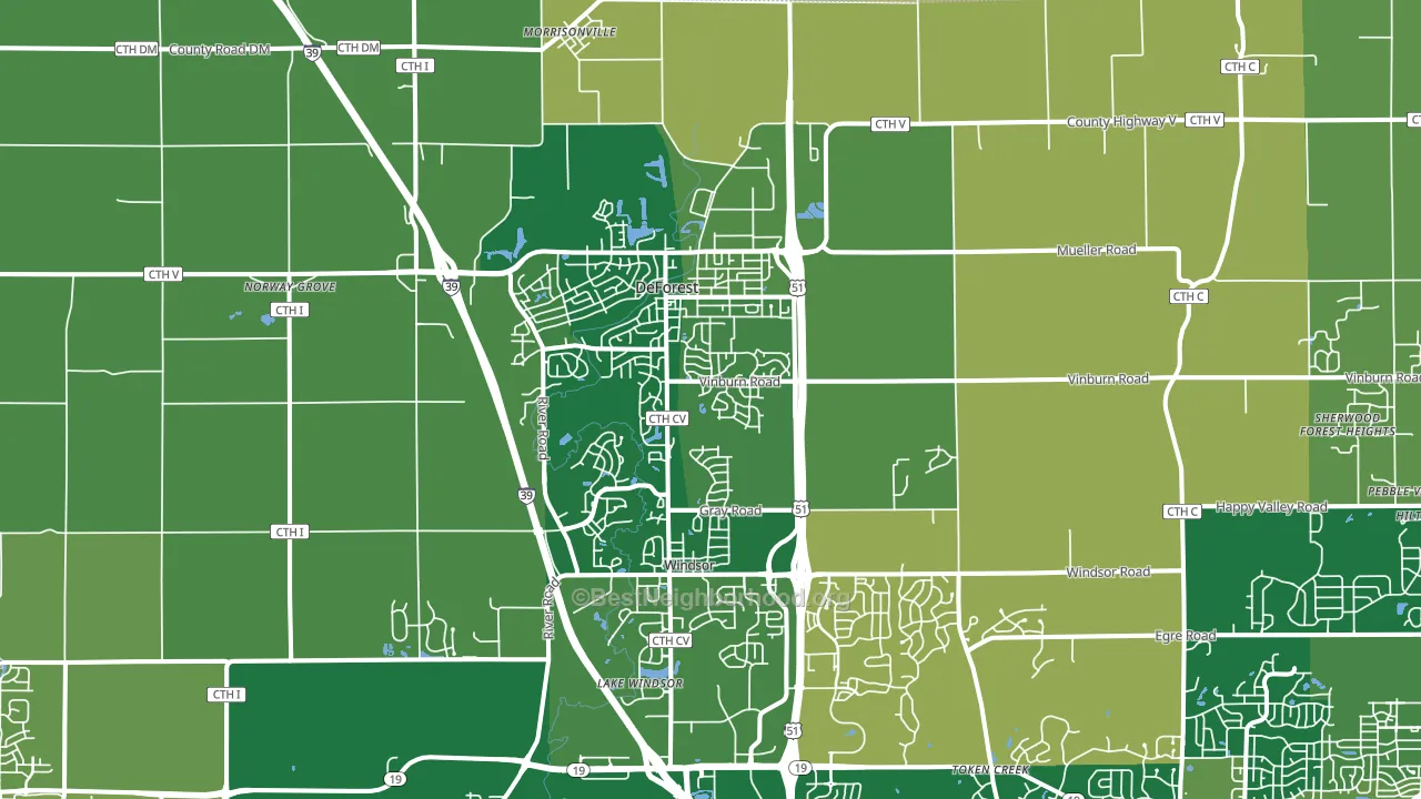 53532, WI block-group voter-turnout map