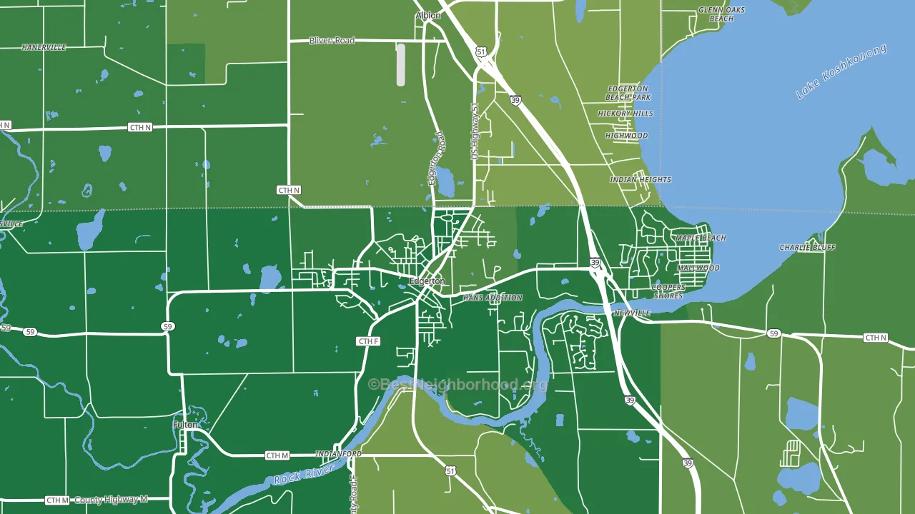 53534, WI block-group voter-turnout map