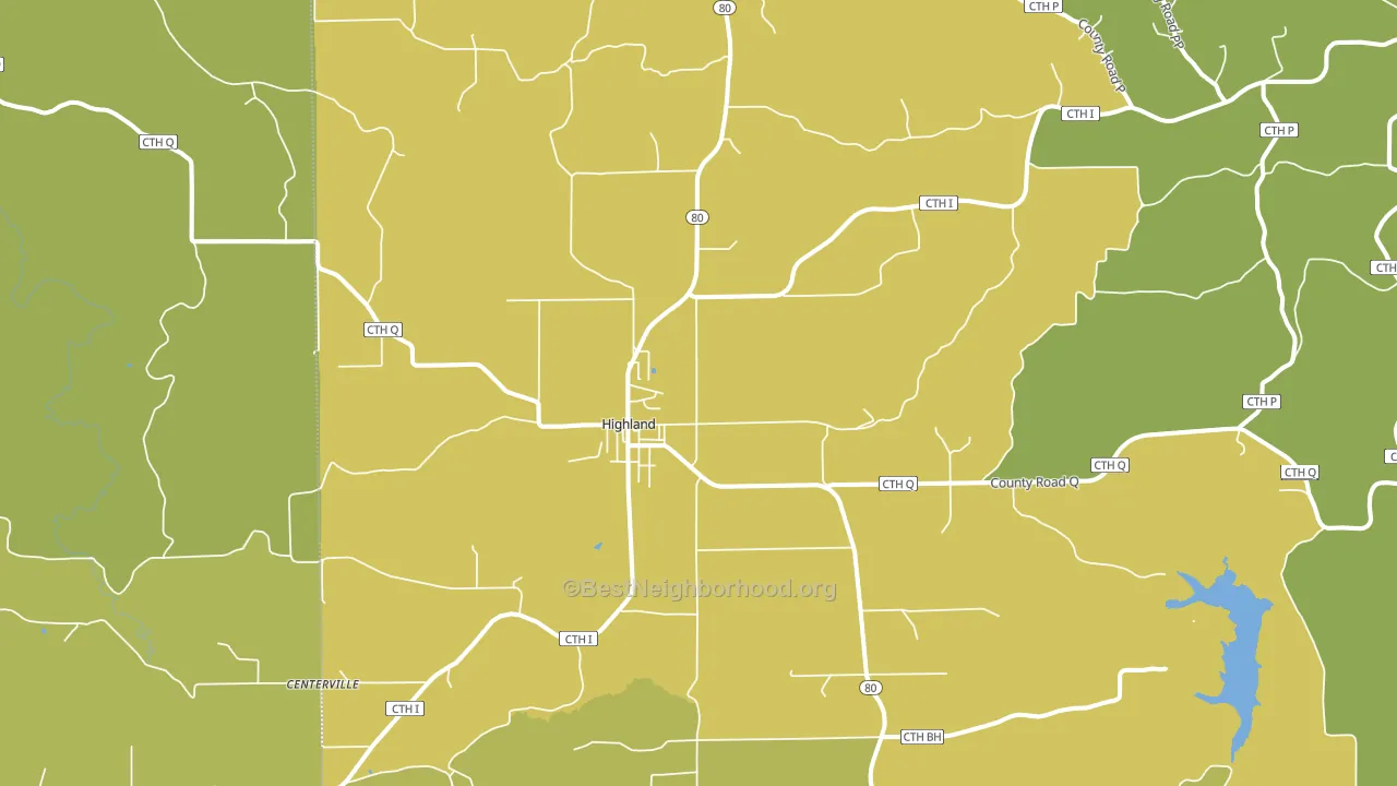 53543, WI block-group voter-turnout map